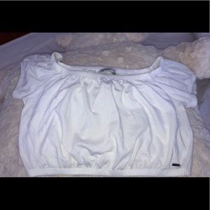 A white crop top